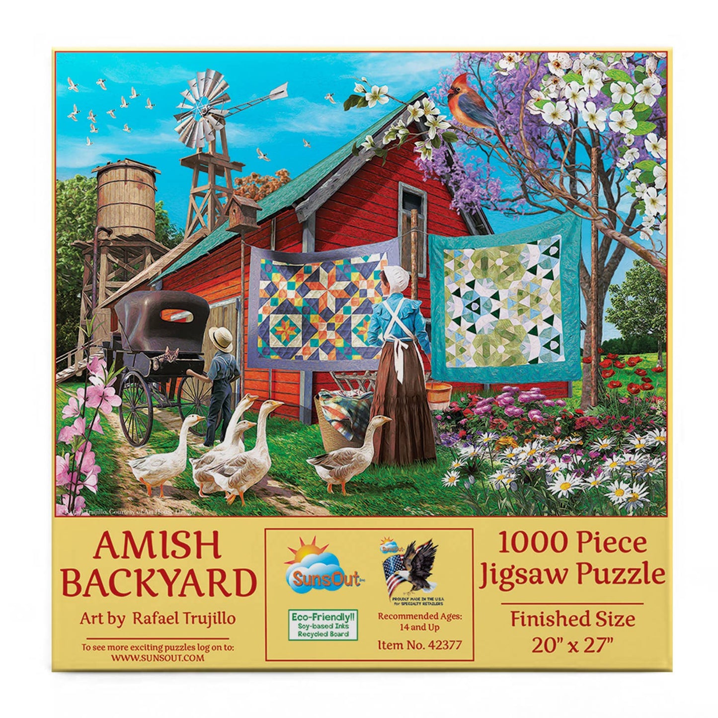 0680 Amish Backyard 1000 pc Puzzle