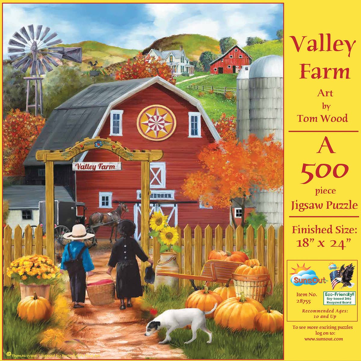 0838 Valley Farm 500 pc Puzzle