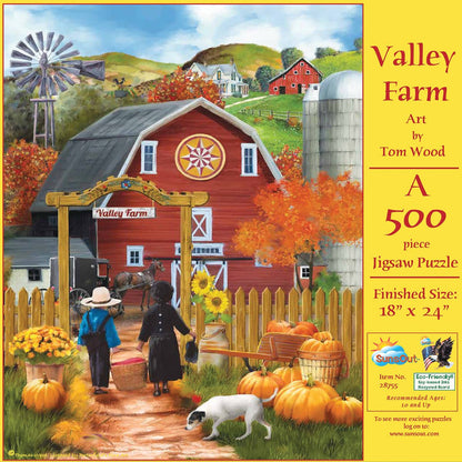 0838 Valley Farm 500 pc Puzzle
