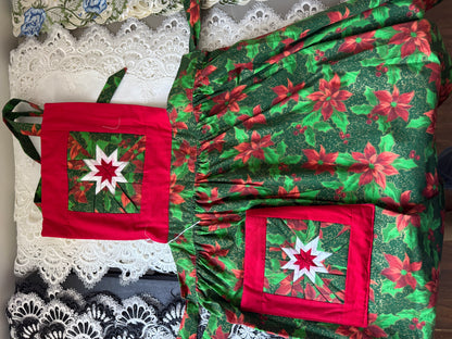 Amish made Quilted Christmas Aprons
