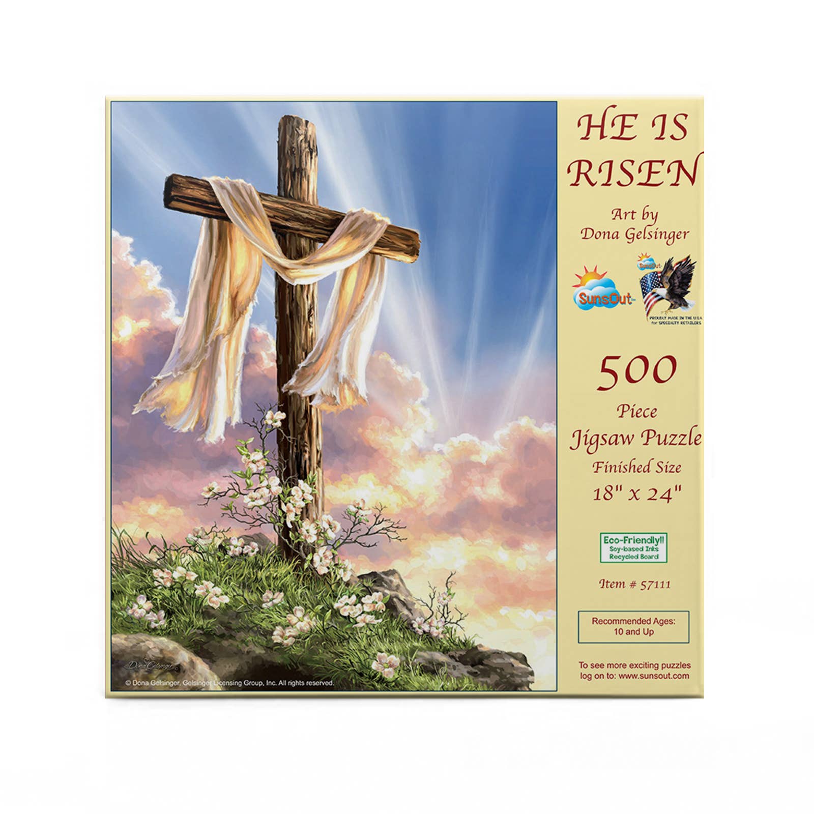 5256 He is Risen 500 pc Puzzle - Simple Life Amish Store