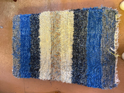 Amish Made Woven Rugs ((Amish blues ) (26” x 44”)