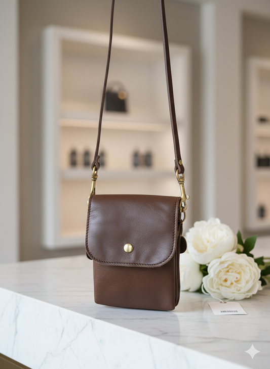 Leather  Cross Body Purse -  Handmade CUSTOM Leather Purse by local Amish Artisans (MADE TO ORDER!) - Simple Life Amish Store