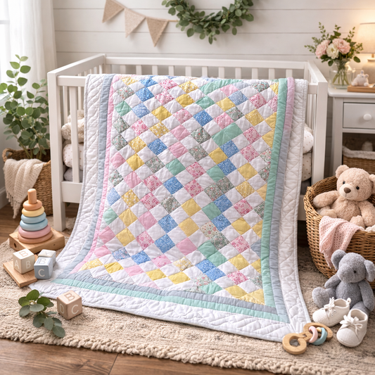 Amish hand quilted  lap quilt or baby quilt - Simple Life Amish Store
