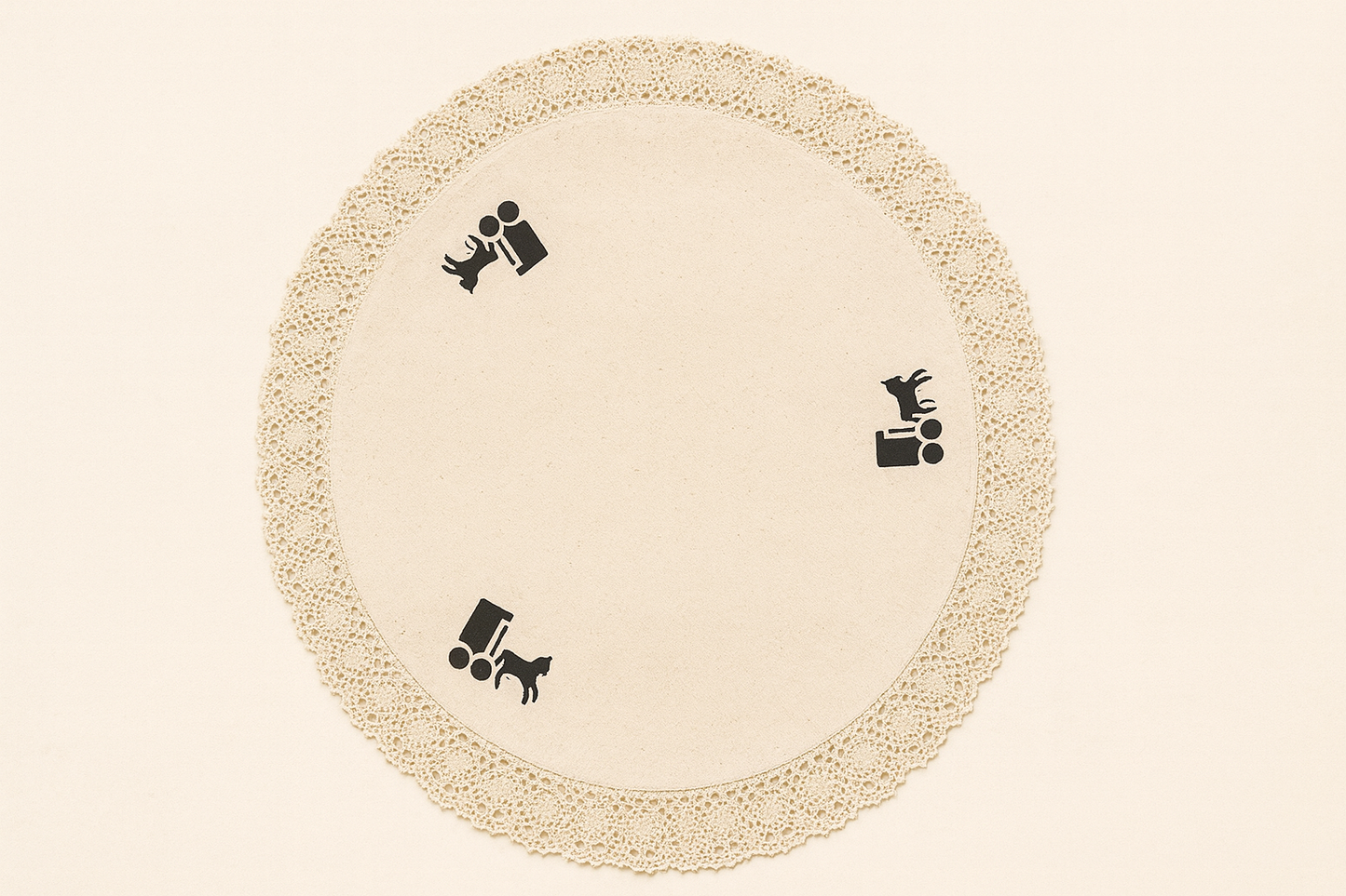 Amish Lace Table Topper – Decorative Round Doily with Farmhouse Charm