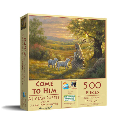 0887 Come to Him 550 pc Puzzle - Simple Life Amish Store