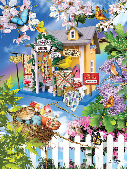 0493 Sky High Quilts 500 PC Puzzle - Simple Life Amish Store