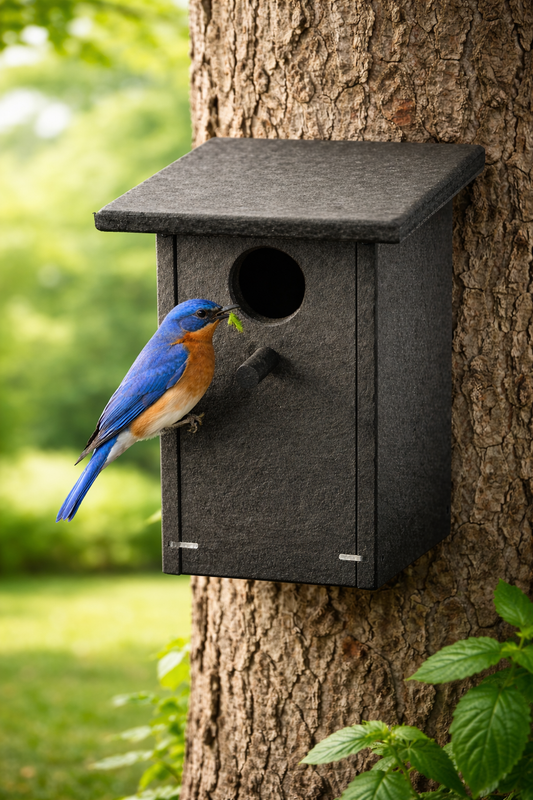 Amish Made Polywood Birdie Haus (Blue Bird House) - Simple Life Amish Store