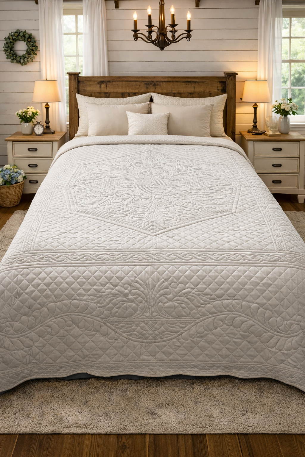Amish Quilt (Feathered Pineapple) - Simple Life Amish Store