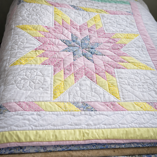 Baby Quilt (PInk and yellow) - Simple Life Amish Store