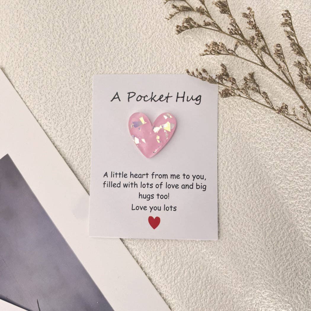 Pocket Hug Confetti Heart – Your Sparkle of Joy & Comfort - Simple Life Amish Store