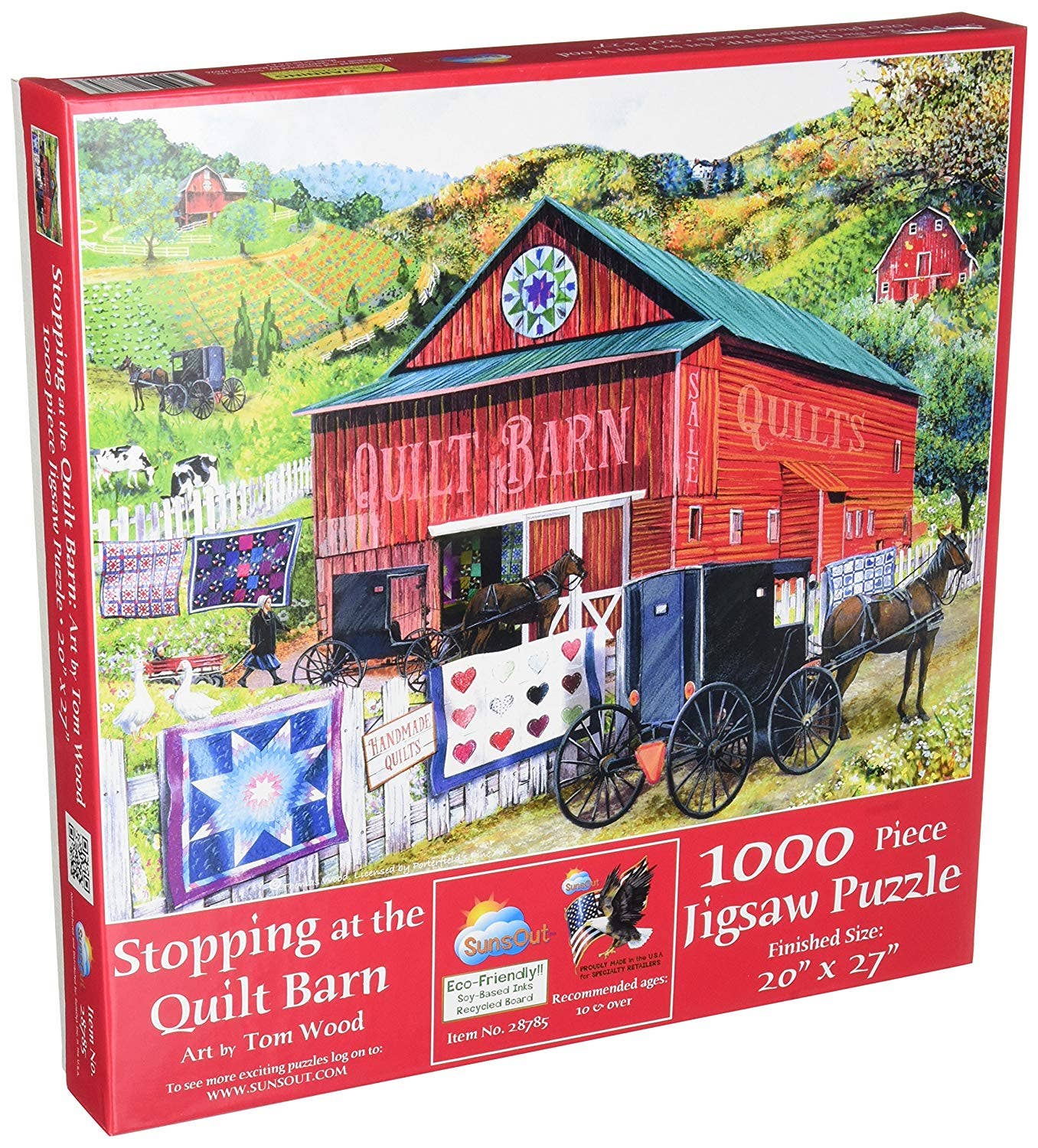 0465 Stopping at the Quilt Barn 1000 pc Puzzle - Simple Life Amish Store