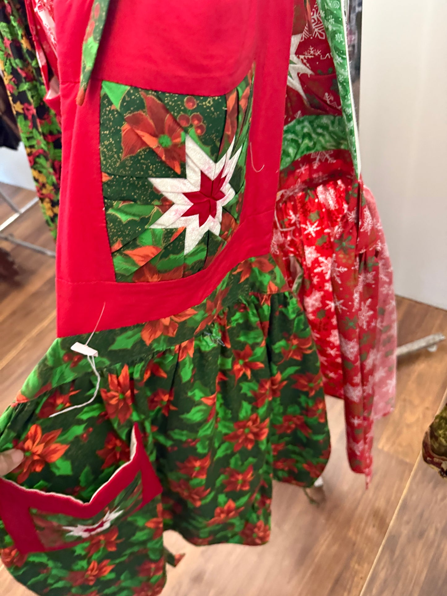 Amish made Quilted Christmas Aprons