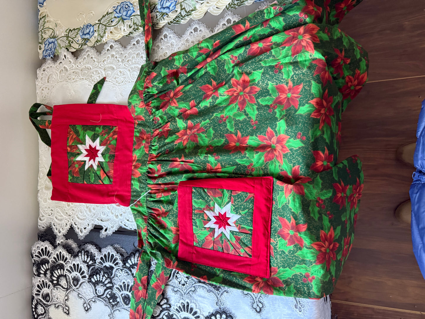 Amish made Quilted Christmas Aprons