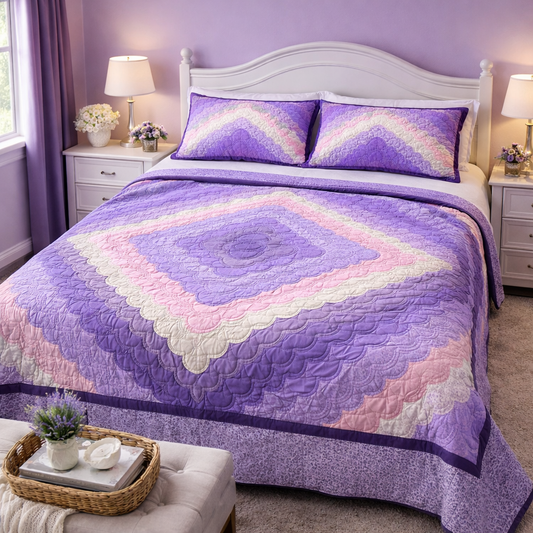 Amish Quilt (Love Ring Purple) - Simple Life Amish Store