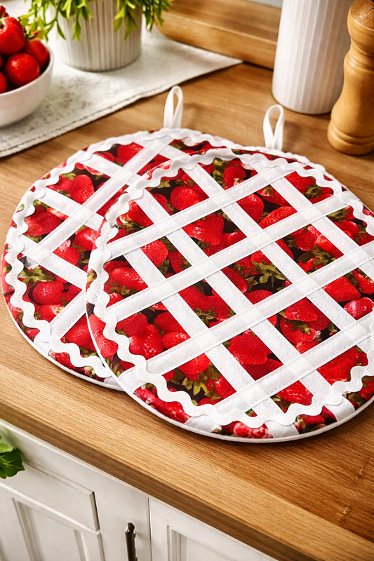 Amish Made Berry Pie Pot Holder - Simple Life Amish Store