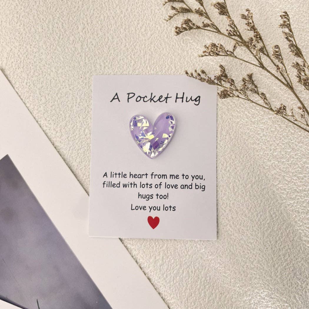 Pocket Hug Confetti Heart – Your Sparkle of Joy & Comfort - Simple Life Amish Store