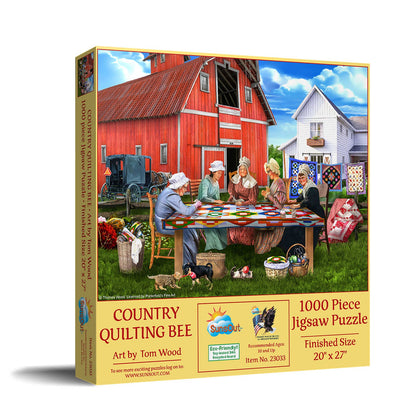 0460 Country Quilting Bee 1000 pc Puzzle