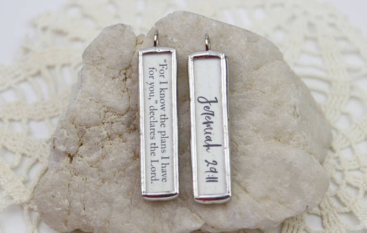 For I Know The Plans Faith Handmade Soldered Charm Necklace  - Simple Life Amish Store