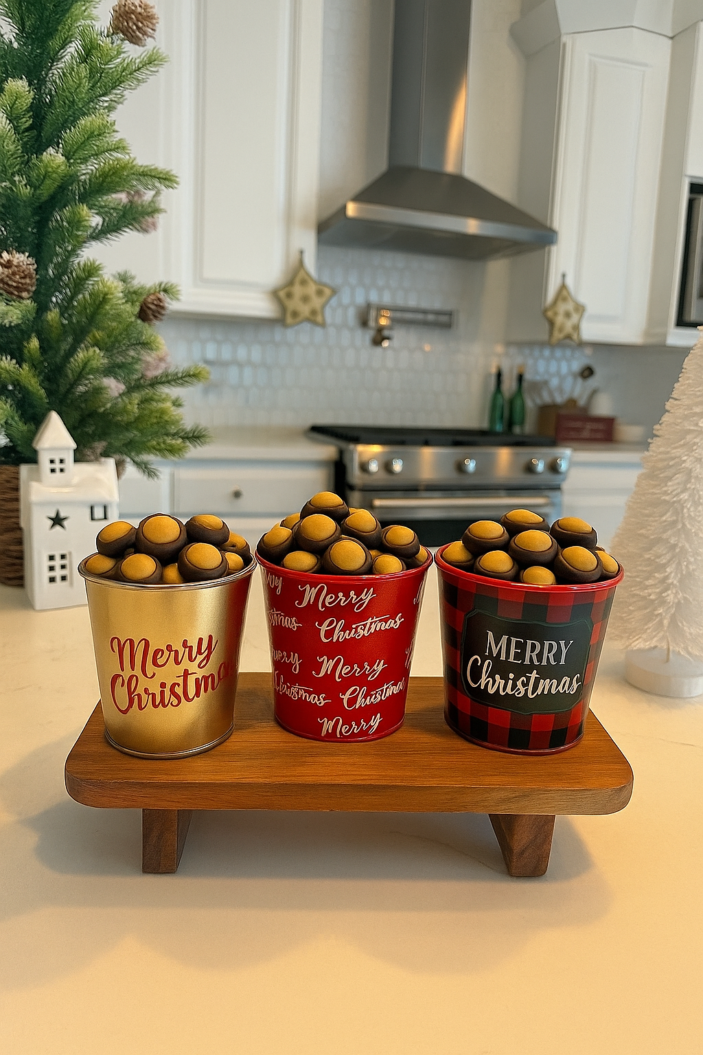 Byler’s mini-buckeye Candy Christmas Bucket