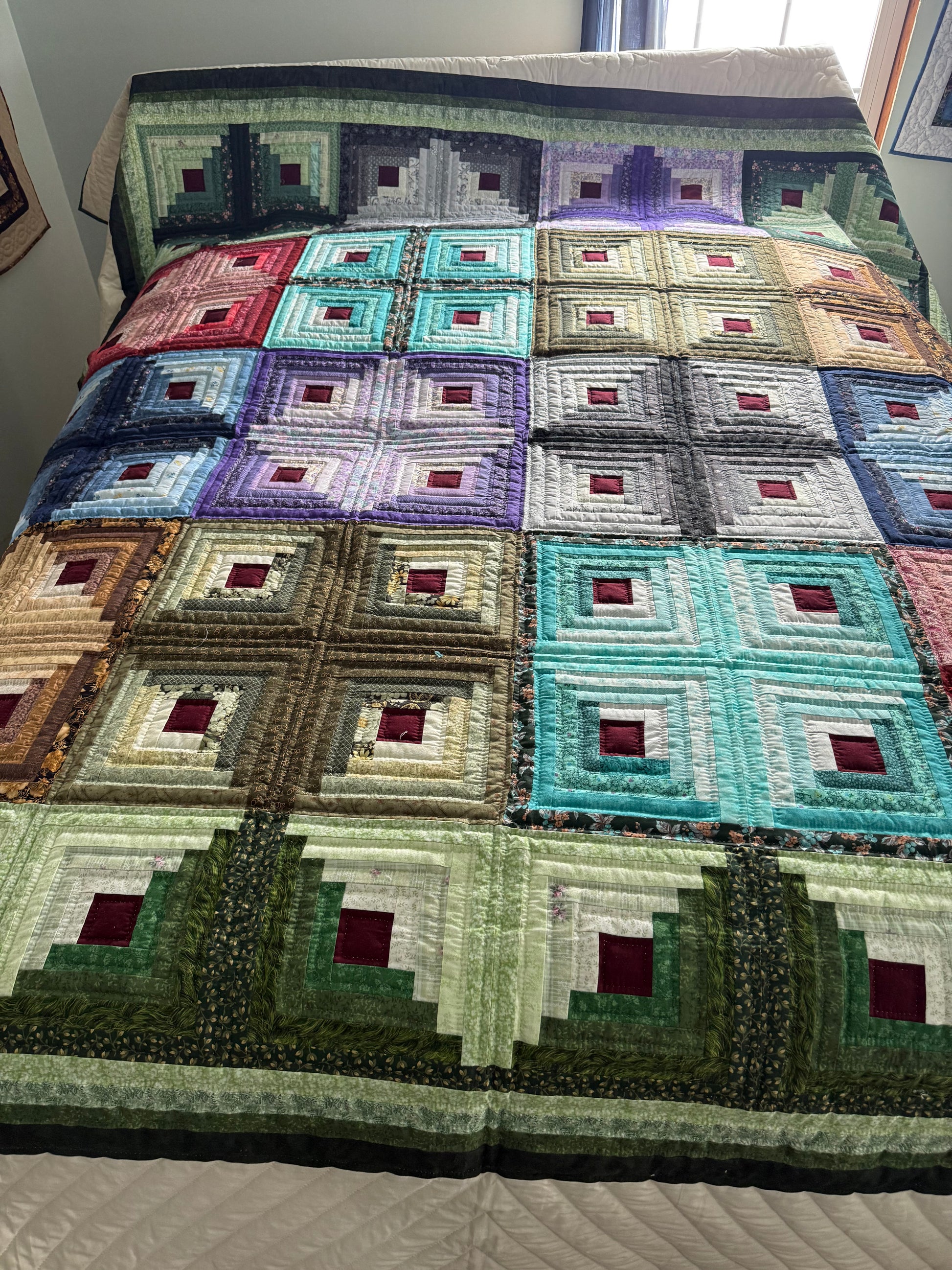 Amish Quilt (Log cabin) - Simple Life Amish Store