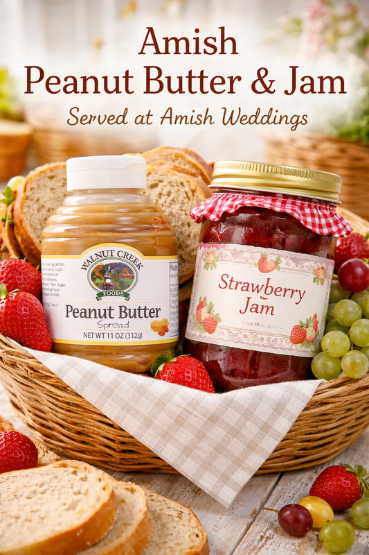 Amish Wedding Spread ( peanut butter) and jam set! - Simple Life Amish Store