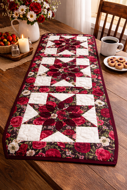 Amish quilted table runner