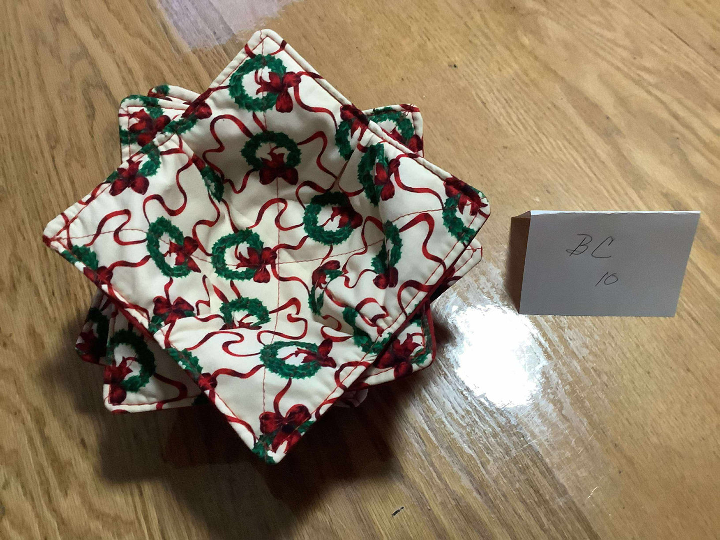 Handmade Christmas Hot Pads and Bowl Cozies (sets of two)