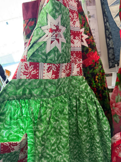 Amish made Quilted Christmas Aprons