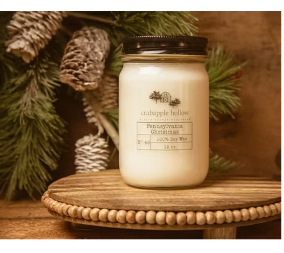 Pennsylvania Christmas Hand Poured Soy Candle