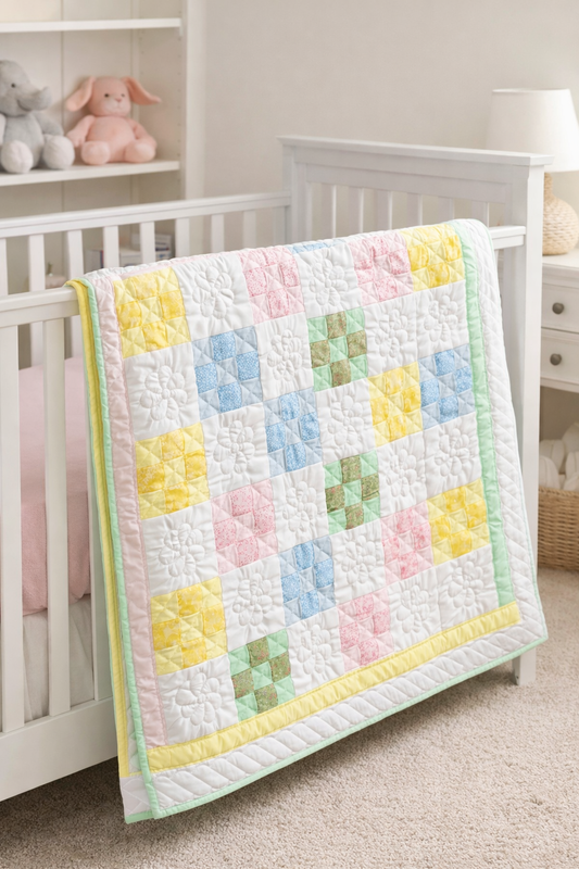 Amish hand quilted  lap quilt or baby quilt - Simple Life Amish Store