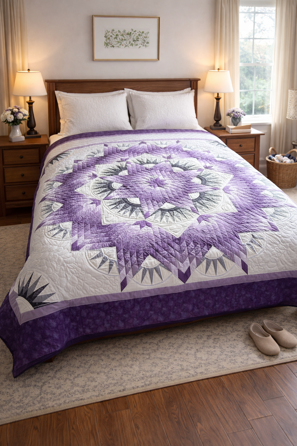 Mariner’s Star (purple and grays)