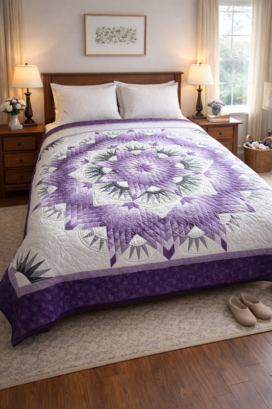 Mariner’s Star (purple and grays)