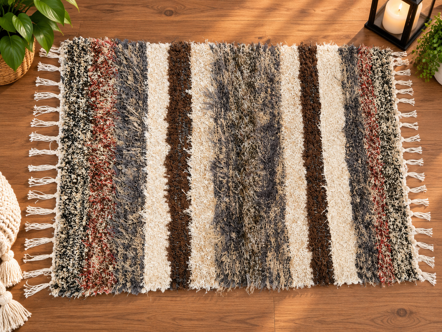 Amish Made Hand-Loomed Rug (44"x26")