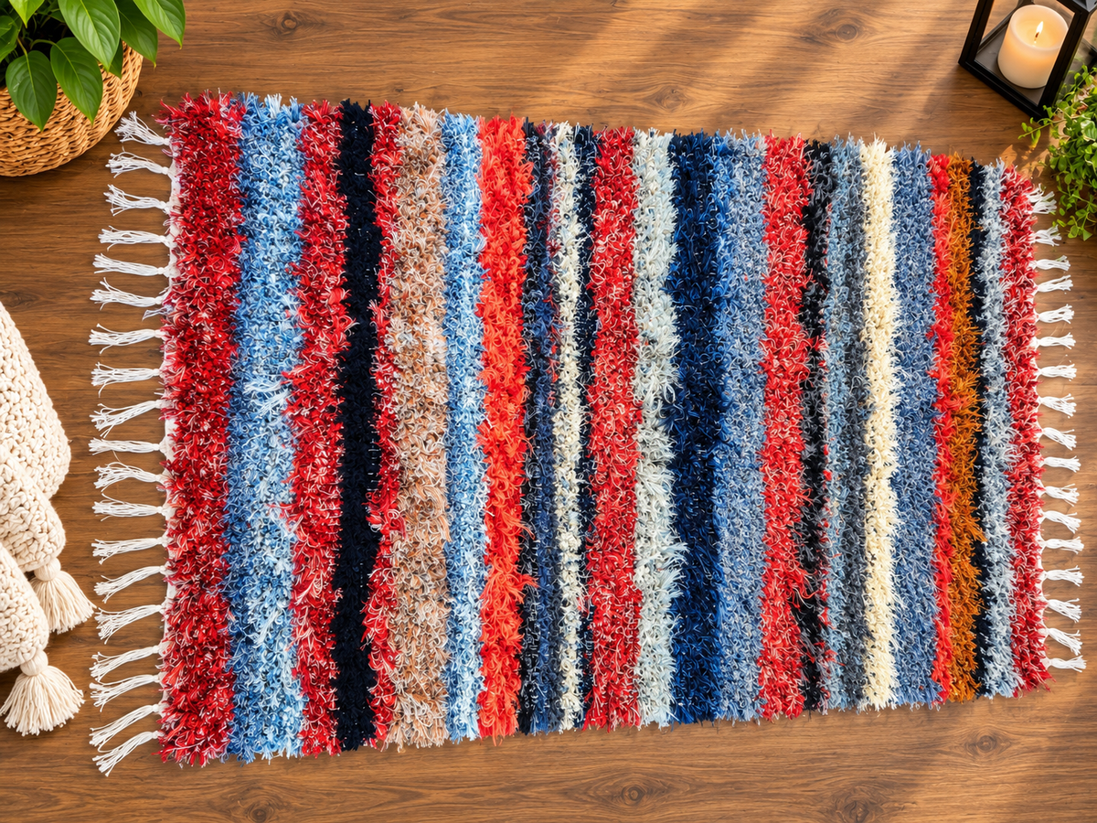 Amish Made Hand-Loomed Rug (44"x26")