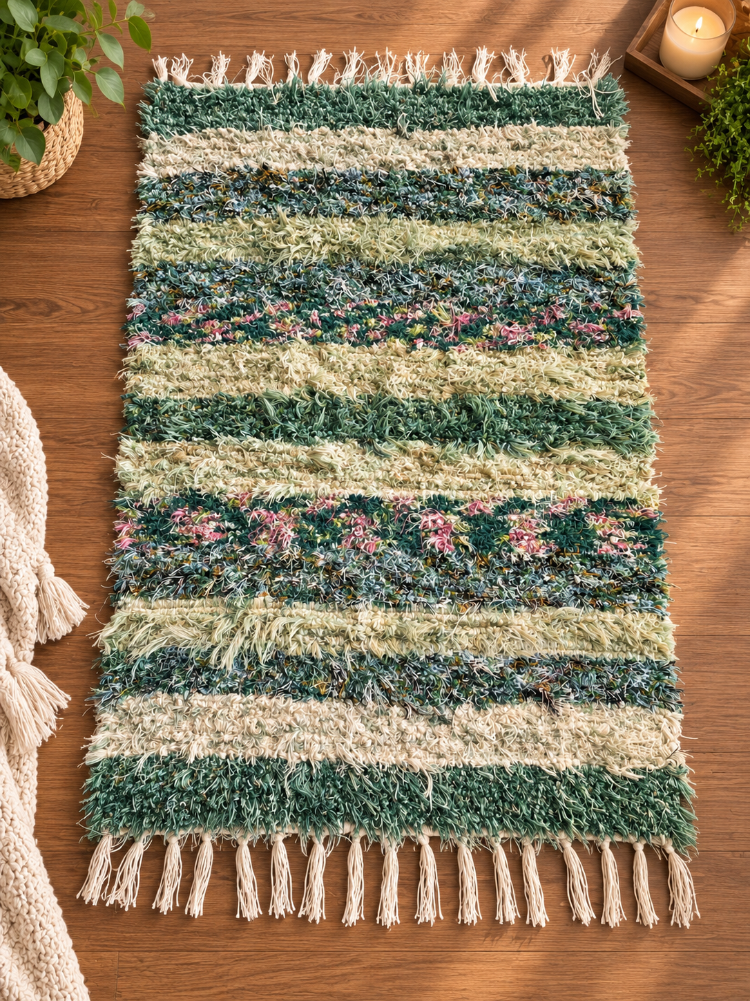 Amish Made Hand-Loomed Rug (44"x26")