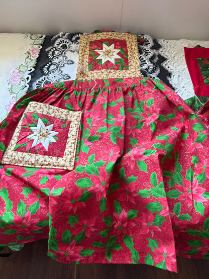 Amish made Quilted Christmas Aprons