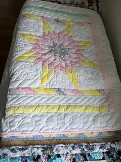 Baby Quilt (PInk and yellow) - Simple Life Amish Store