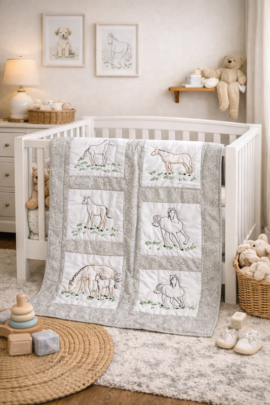 Amish hand quilted  lap quilt or baby quilt - Simple Life Amish Store