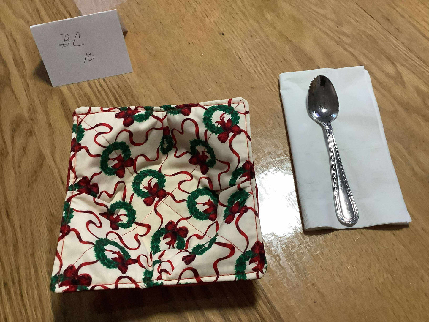 Handmade Christmas Hot Pads and Bowl Cozies (sets of two)