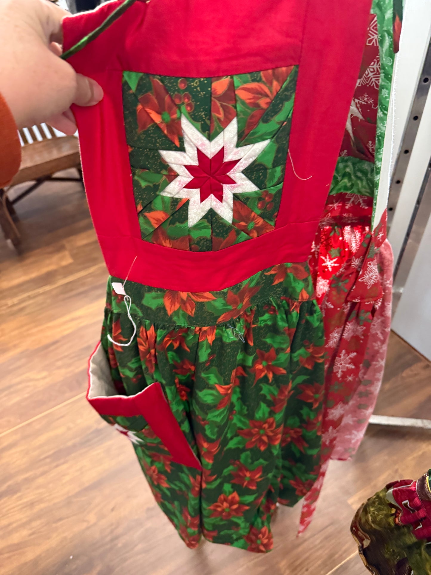 Amish made Quilted Christmas Aprons