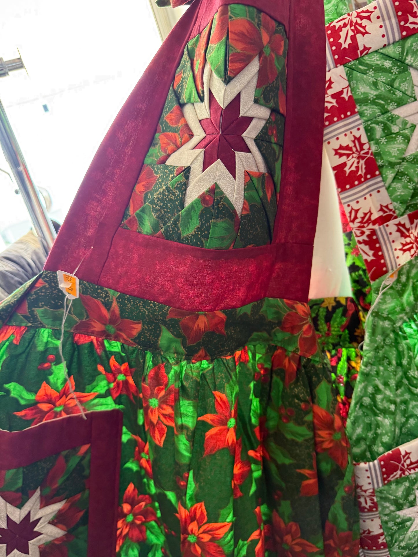 Amish made Quilted Christmas Aprons