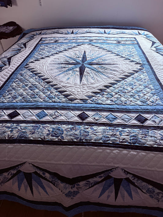 Amish Quilt (Mariner’s Compass) - Simple Life Amish Store