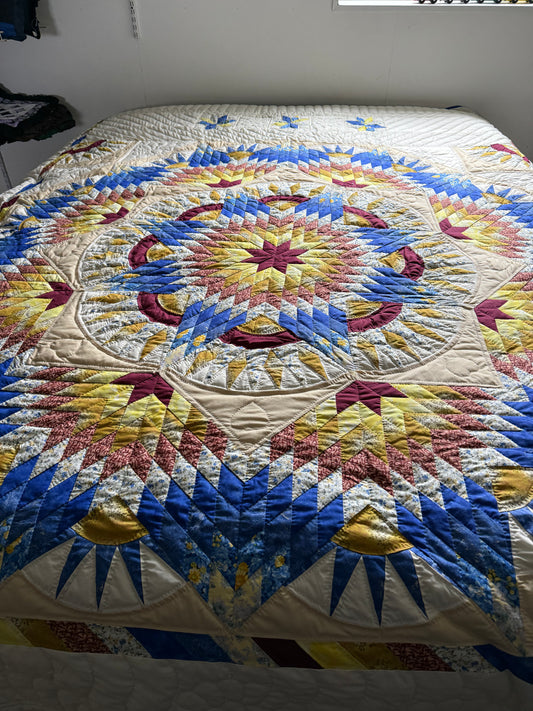 Amish Quilt (Mariner’s Star) (Sold!) - Simple Life Amish Store