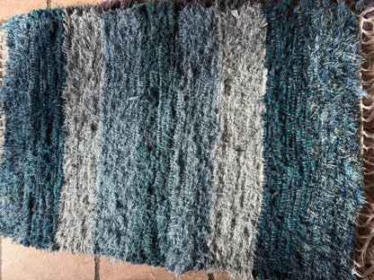 Amish Made Woven Rugs (grey, blue, turquoise) (26” x 44”) - Simple Life Amish Store