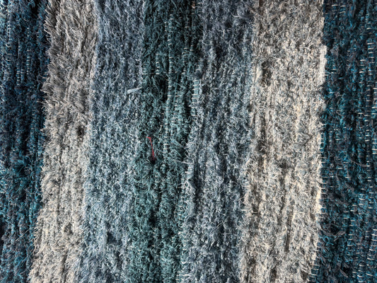Amish Made Woven Rugs (grey, blue, turquoise) (26” x 44”)
