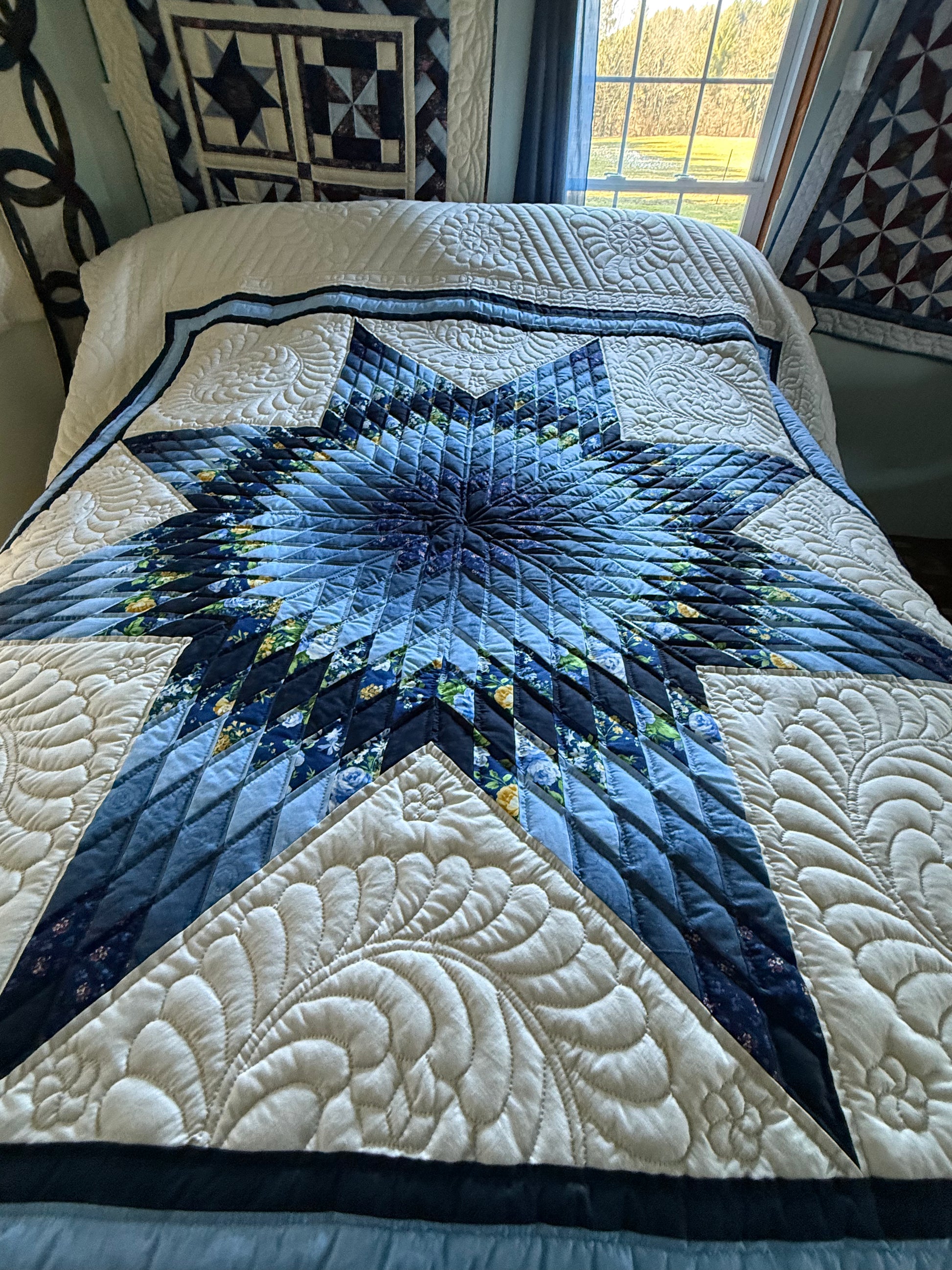 Amish Quilt ( Lone Star) - Simple Life Amish Store