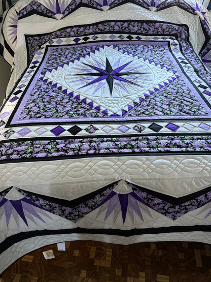 Amish Quilt (Mariner’s Compass) - Simple Life Amish Store