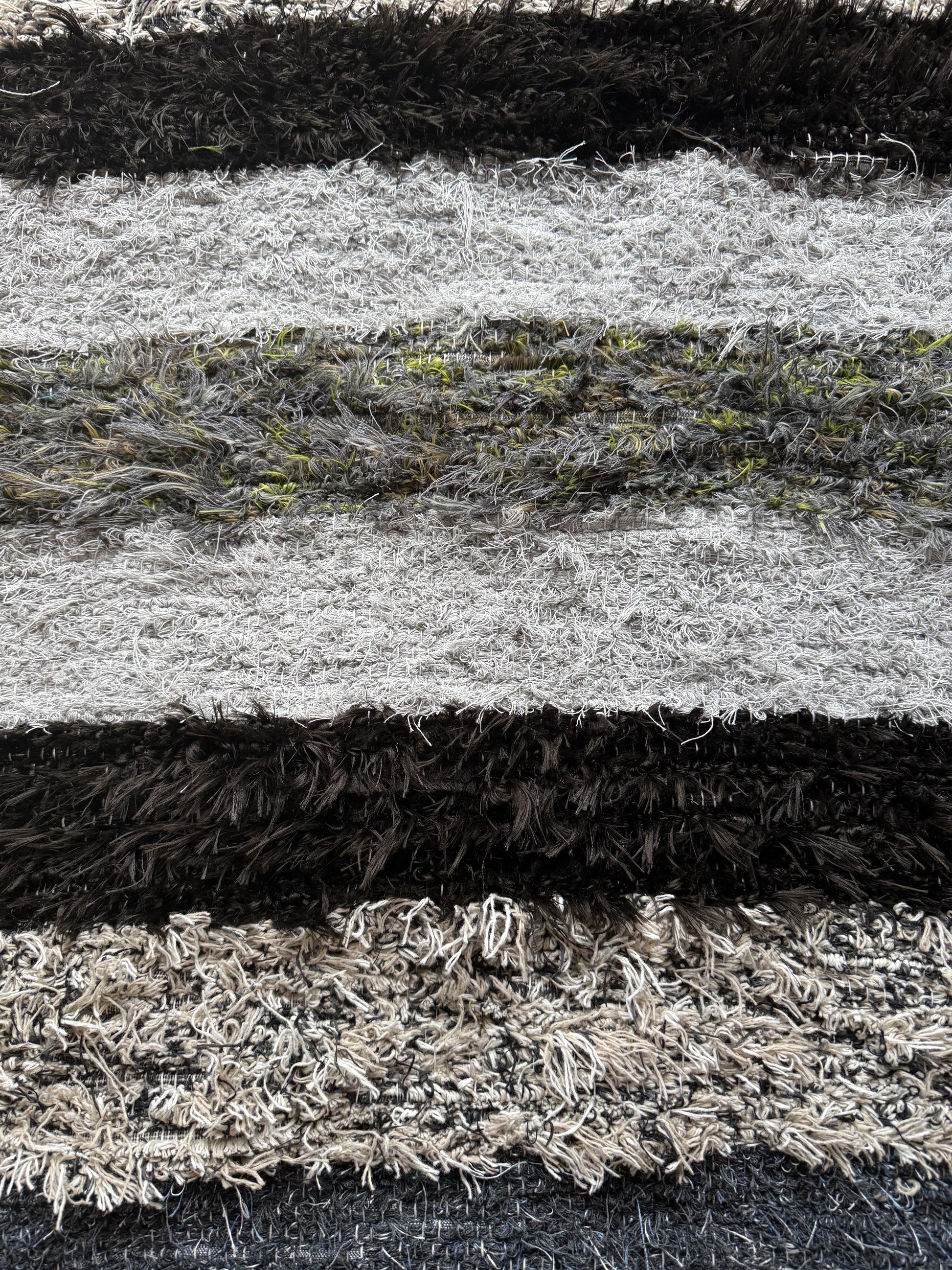 Amish Made Woven Rugs ((Black, grey, white) (26” x 44”) - Simple Life Amish Store