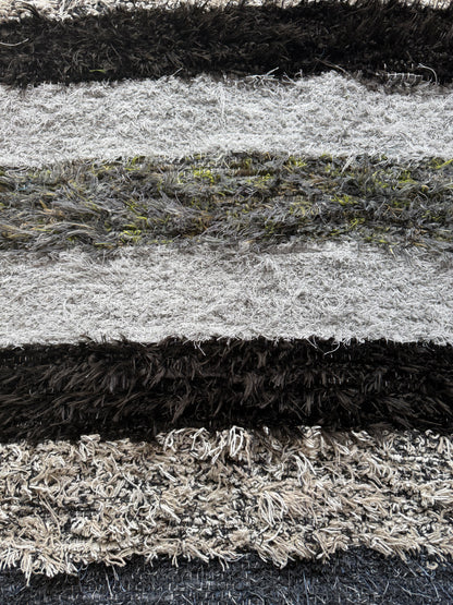 Amish Made Woven Rugs ((Black, grey, white) (26” x 44”) - Simple Life Amish Store